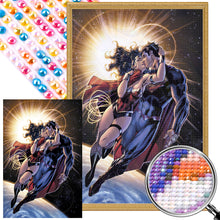 Load image into Gallery viewer, AB Diamond Painting - Full Round - wonder woman and superman (40*60CM)

