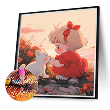 Load image into Gallery viewer, Diamond Painting - Full Round - girl (40*40CM)
