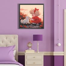 Load image into Gallery viewer, Diamond Painting - Full Round - girl (40*40CM)
