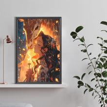 Load image into Gallery viewer, Diamond Painting - Full Round - girl and deer (40*60CM)
