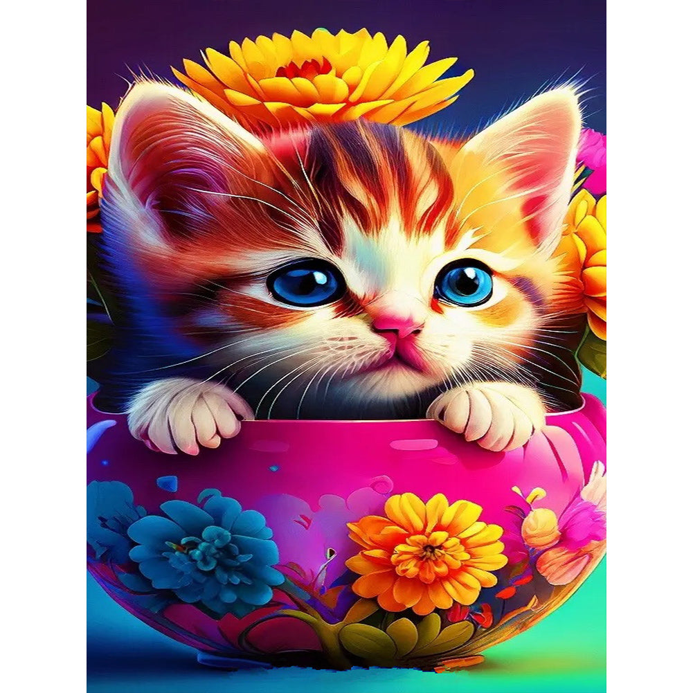 Diamond Painting - Full Round - cat (30*40CM)
