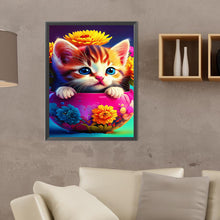 Load image into Gallery viewer, Diamond Painting - Full Round - cat (30*40CM)
