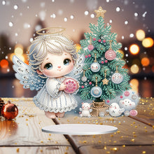 Load image into Gallery viewer, Acrylic Little Angel Special Shape+Round Diamonds Painting Desktop Decor (#1)
