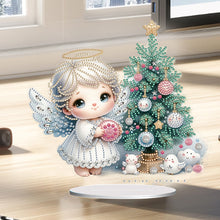 Load image into Gallery viewer, Acrylic Little Angel Special Shape+Round Diamonds Painting Desktop Decor (#1)

