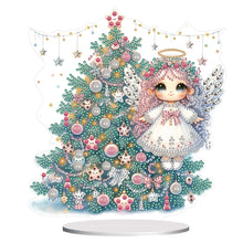 Load image into Gallery viewer, Acrylic Little Angel Special Shape+Round Diamonds Painting Desktop Decor (#2)

