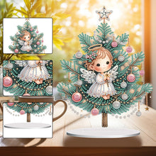 Load image into Gallery viewer, Acrylic Little Angel Special Shape+Round Diamonds Painting Desktop Decor (#4)
