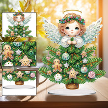 Load image into Gallery viewer, Acrylic Little Angel Special Shape+Round Diamonds Painting Desktop Decor (#5)
