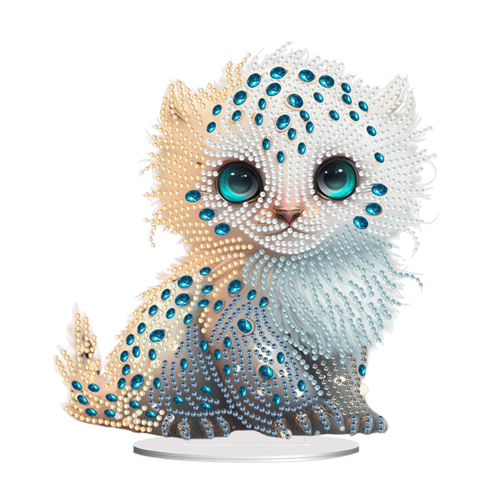 Acrylic Lion Raccoon Diamonds Painting Desktop Decorations for Office Decor