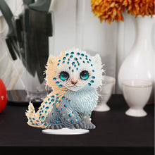 Load image into Gallery viewer, Acrylic Lion Raccoon Diamonds Painting Desktop Decorations for Office Decor
