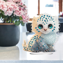 Load image into Gallery viewer, Acrylic Lion Raccoon Diamonds Painting Desktop Decorations for Office Decor
