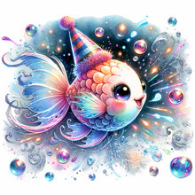 Load image into Gallery viewer, Diamond Painting - Full Round - shiny animal goldfish (30*30CM)
