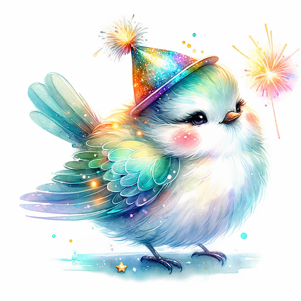 Diamond Painting - Full Round - shiny animal bird (30*30CM)