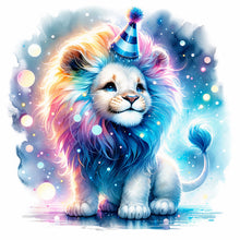 Load image into Gallery viewer, Diamond Painting - Full Round - Shiny animal lion (30*30CM)
