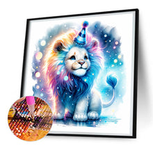 Load image into Gallery viewer, Diamond Painting - Full Round - Shiny animal lion (30*30CM)
