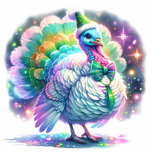 Load image into Gallery viewer, Diamond Painting - Full Round - shiny animal turkey (30*30CM)
