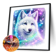Load image into Gallery viewer, Diamond Painting - Full Round - shiny animal wolf (30*30CM)
