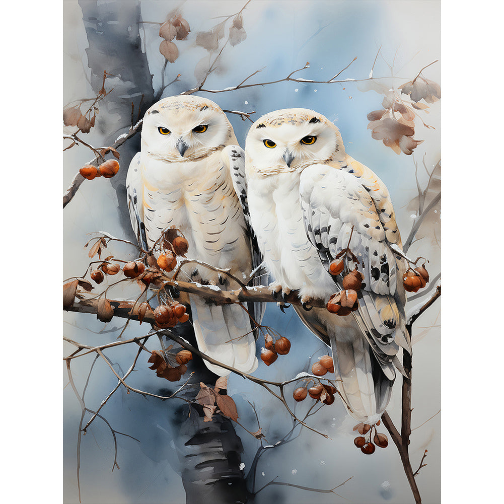 Diamond Painting - Full Round - forest owl (30*40CM)