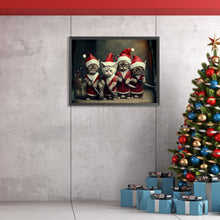 Load image into Gallery viewer, Diamond Painting - Full Square - Christmas cat (40*30CM)
