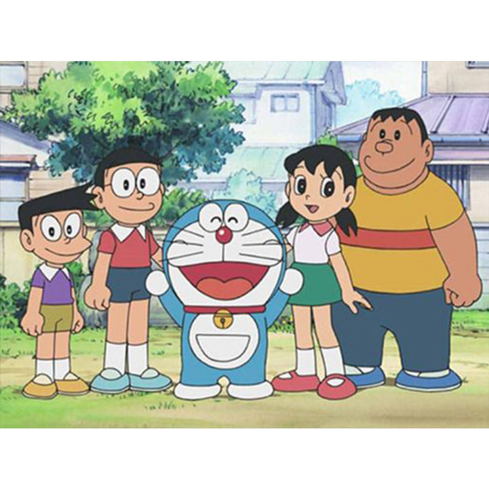Diamond Painting - Full Round - Doraemon and friends (40*30CM)