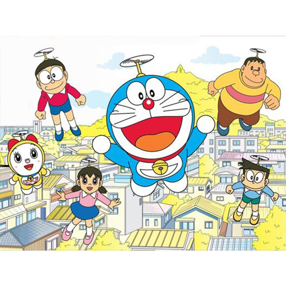 Diamond Painting - Full Round - Doraemon and friends (40*30CM)