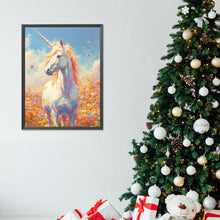 Load image into Gallery viewer, Diamond Painting - Full Round - Unicorn in the sea of flowers (30*40CM)

