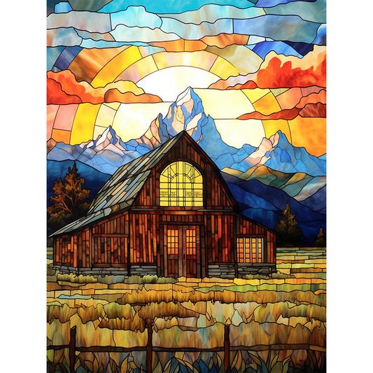 Diamond Painting - Full Round - field house (30*40CM)