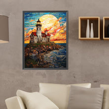 Load image into Gallery viewer, Diamond Painting - Full Round - island lighthouse (30*40CM)
