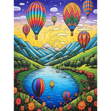 Load image into Gallery viewer, Diamond Painting - Full Round - hot air balloon (30*40CM)
