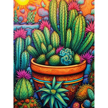 Load image into Gallery viewer, Diamond Painting - Full Round - cactus flower (30*40CM)
