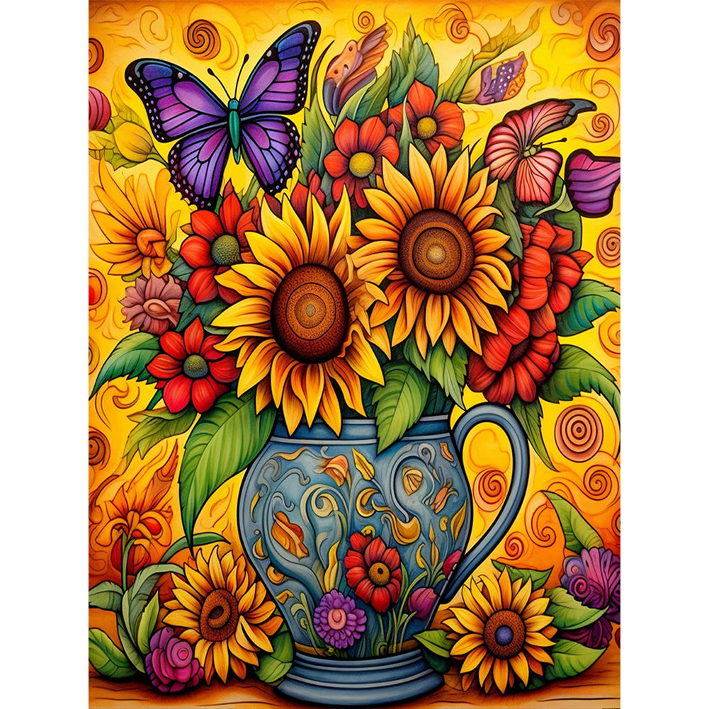 Diamond Painting - Full Round - sunflower (30*40CM)