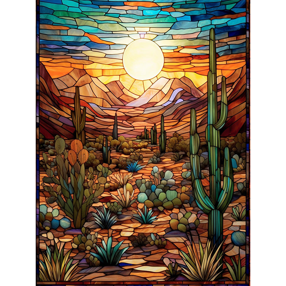 Diamond Painting - Full Round - desert cactus (30*40CM)