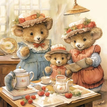 Load image into Gallery viewer, AB Diamond Painting - Full Round - bear family (30*30CM)
