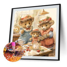 Load image into Gallery viewer, AB Diamond Painting - Full Round - bear family (30*30CM)
