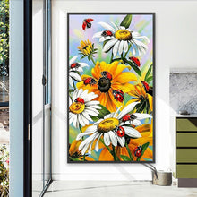 Load image into Gallery viewer, AB Diamond Painting - Full Round - Flowers and seven-spotted ladybug (40*70CM)

