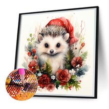 Load image into Gallery viewer, Diamond Painting - Full Round - Christmas winter hedgehog (30*30CM)

