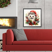 Load image into Gallery viewer, Diamond Painting - Full Round - Christmas winter hedgehog (30*30CM)
