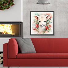 Load image into Gallery viewer, Diamond Painting - Full Round - Christmas winter sheep (30*30CM)
