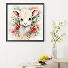Load image into Gallery viewer, Diamond Painting - Full Round - Christmas winter sheep (30*30CM)
