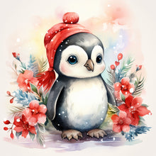Load image into Gallery viewer, Diamond Painting - Full Round - Christmas winter penguin (30*30CM)
