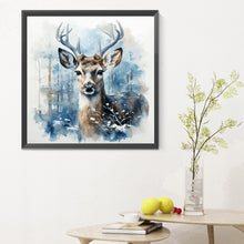 Load image into Gallery viewer, Diamond Painting - Full Round - Christmas winter deer (30*30CM)
