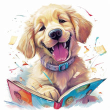 Load image into Gallery viewer, Diamond Painting - Full Round - Christmas winter animal dog (30*30CM)
