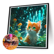 Load image into Gallery viewer, Diamond Painting - Full Round - forest kitten (30*30CM)
