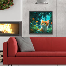 Load image into Gallery viewer, Diamond Painting - Full Round - forest kitten (30*30CM)
