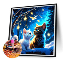 Load image into Gallery viewer, Diamond Painting - Full Round - two kittens (30*30CM)
