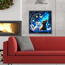 Load image into Gallery viewer, Diamond Painting - Full Round - two kittens (30*30CM)
