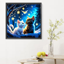 Load image into Gallery viewer, Diamond Painting - Full Round - two kittens (30*30CM)
