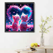 Load image into Gallery viewer, Diamond Painting - Full Round - loving kitten (30*30CM)
