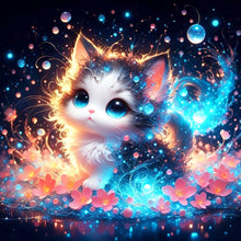 Load image into Gallery viewer, Diamond Painting - Full Round - Kitten treading water (30*30CM)
