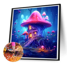 Load image into Gallery viewer, Diamond Painting - Full Round - Purple Mushroom Hut (30*30CM)
