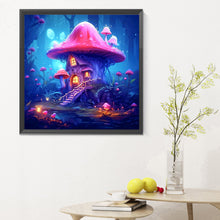 Load image into Gallery viewer, Diamond Painting - Full Round - Purple Mushroom Hut (30*30CM)
